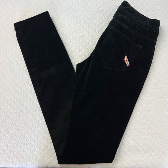 Brand New Parasuco Womens 25 Black Velvet Sofia Fit Mid Low Rise y2k Jeans - Picture 13 of 15